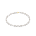 enewton Classic Pearl 3mm Bead Bracelet  with one gold bead – timeless freshwater pearl bracelet with 3mm beads. Available at Be Charmed. 