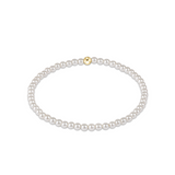 enewton Classic Pearl 3mm Bead Bracelet  with one gold bead – timeless freshwater pearl bracelet with 3mm beads. Available at Be Charmed. 