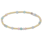 enewton Hope Unwritten Gemstone Bracelet in Hot Mess colorway with 14k gold-filled beads. Stretch fit, elegant, and available at Be Charmed.