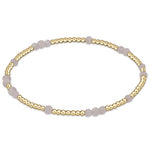 enewton Hope Unwritten bracelet with natural moonstone beads, representing calm and hope. Stackable design with stretch fit. Available at Be Charmed.