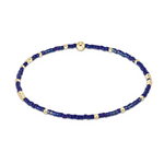 enewton Hope Unwritten Blue Metallic Bracelet – shimmering 2mm bead bracelet for stacking or gifting. Available at Be Charmed.