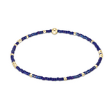 enewton Hope Unwritten Blue Metallic Bracelet – shimmering 2mm bead bracelet for stacking or gifting. Available at Be Charmed.