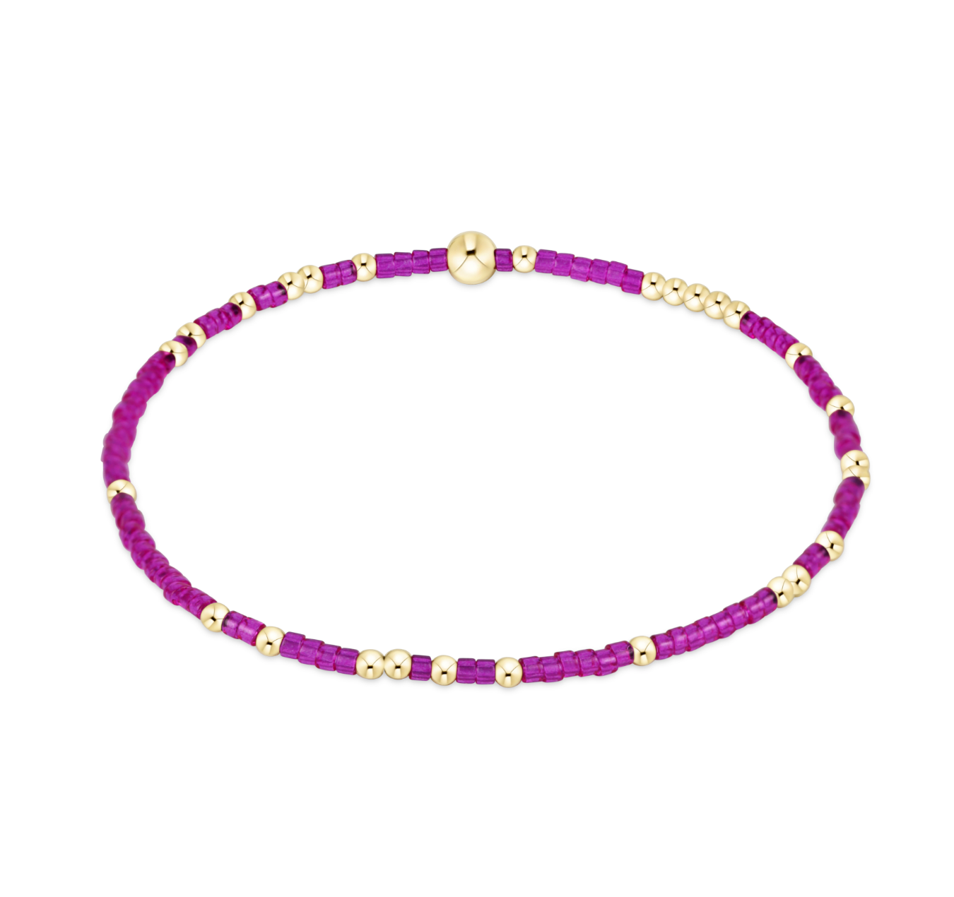 enewton Hope Unwritten Bracelet in Fuchsia—beaded stacking bracelet, perfect for gifting. Available at Be Charmed