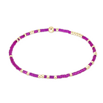 enewton Hope Unwritten Bracelet in Fuchsia—beaded stacking bracelet, perfect for gifting. Available at Be Charmed