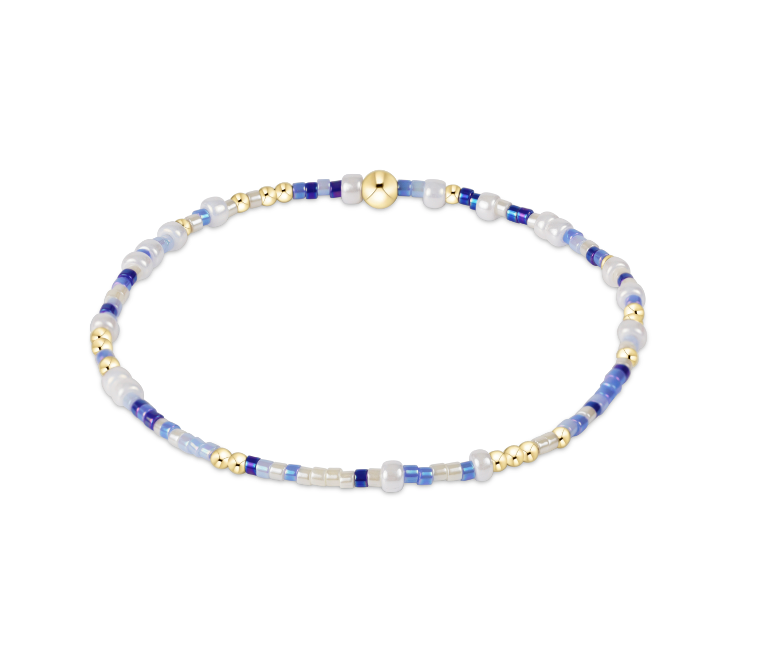 enewton Hope Unwritten Bracelet in Is A Smurf’s Butt Blue—fun beaded stacking bracelet. Available at Be Charmed