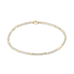 enewton Hope Unwritten Bracelet in Milkshake—neutral beaded stacking bracelet. Available at Be Charmed