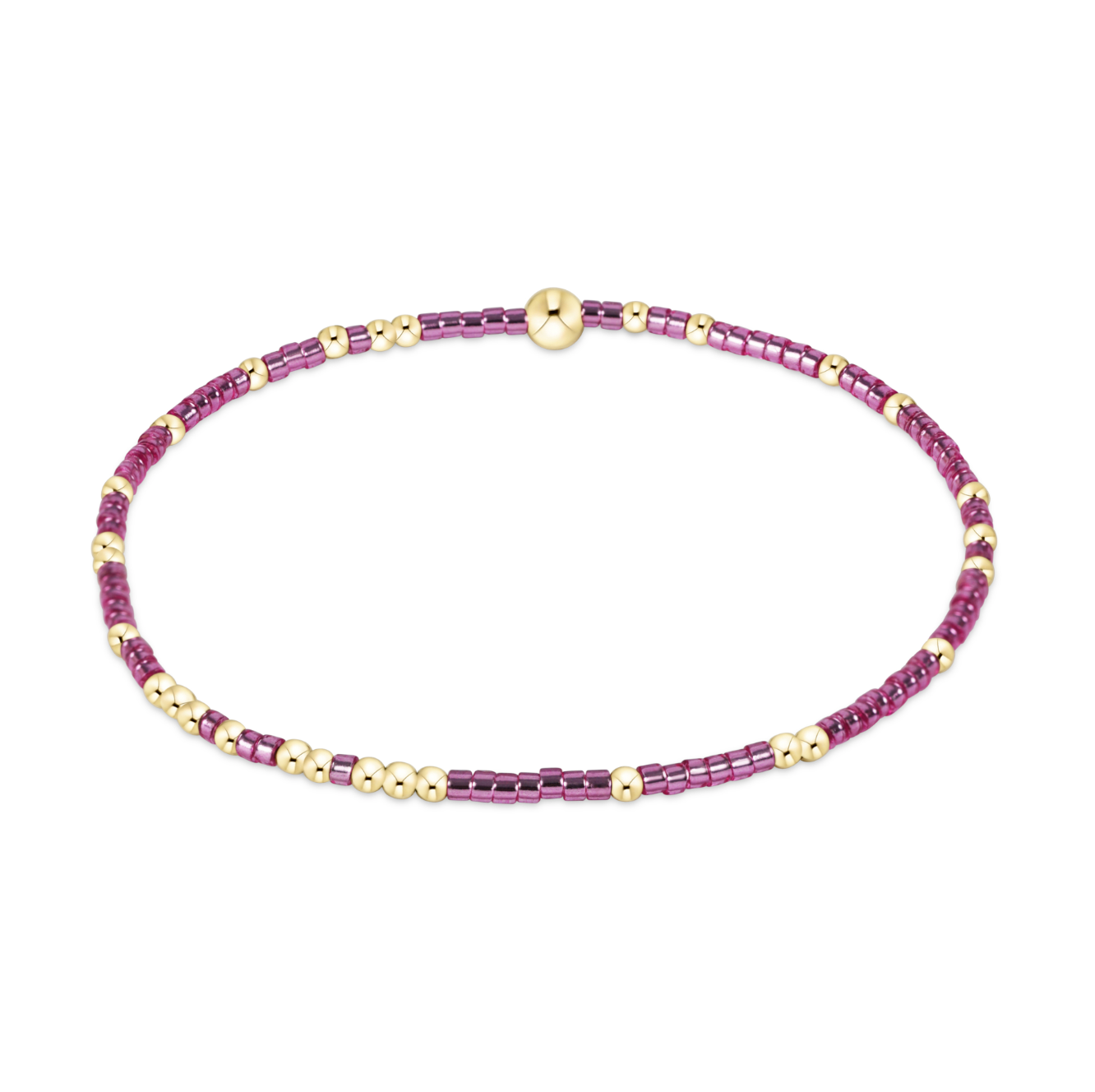 enewton Hope Unwritten Bracelet in Pink Metallic—shimmery beaded stacking bracelet. Available at Be Charmed