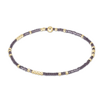 enewton Hope Unwritten Bracelet in Taupe With A Twist—neutral beaded stacking bracelet. Available at Be Charmed