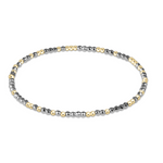 enewton Hope Unwritten Bright Silver Faceted Hematite 2mm Bracelet – sparkling silver-toned layering bracelet. Available at Be Charmed.