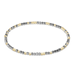 enewton Hope Unwritten Bright Silver Faceted Hematite 2mm Bracelet – sparkling silver-toned layering bracelet. Available at Be Charmed.