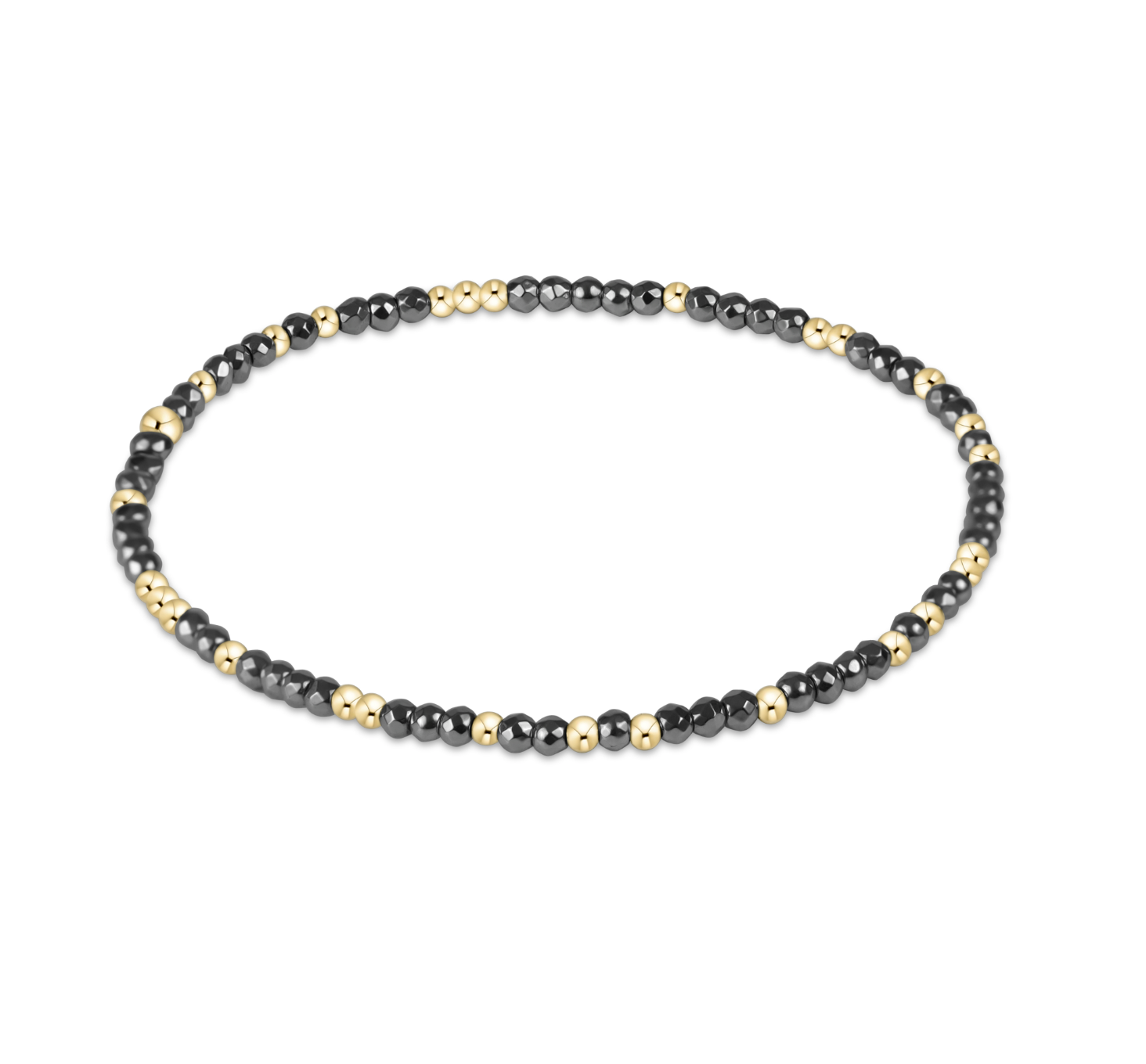 enewton Hope Unwritten Silver Faceted Hematite 2mm Bead Bracelet – silver-toned hematite layering bracelet. Available at Be Charmed.