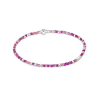 enewton Hope Unwritten Sterling Bracelet in Back To The Fuchsia—vibrant sterling beaded stacking bracelet. Available at Be Charmed