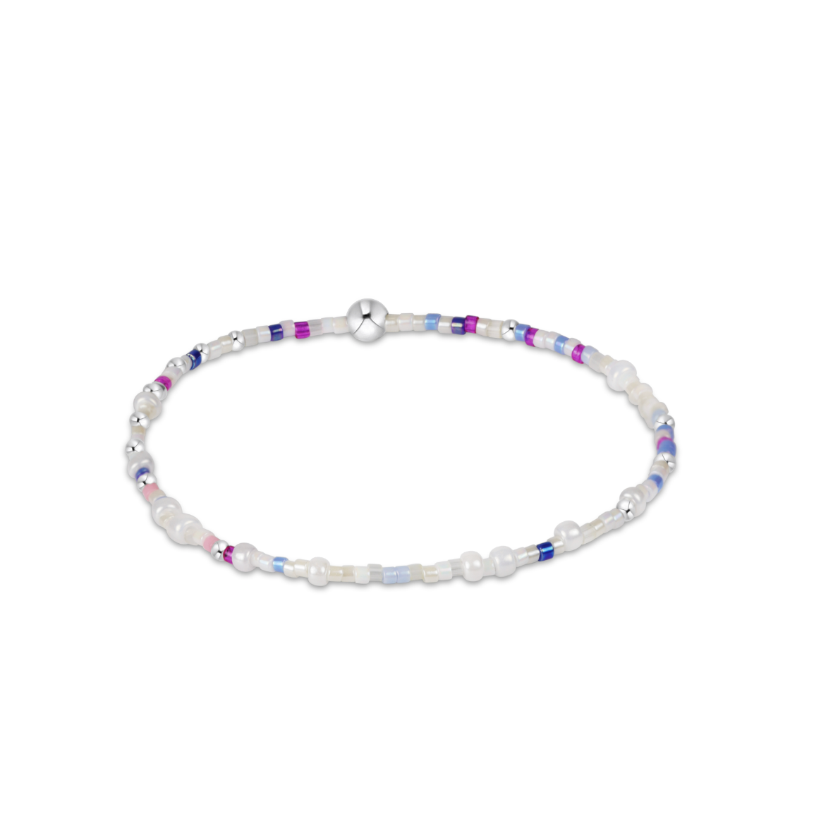 enewton Hope Unwritten Sterling Bracelet in With Sprinkles—colorful sterling beaded stacking bracelet. Available at Be Charmed