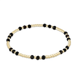 enewton - Faceted Onyx Joy Gem 3mm Bracelet available at Be Charmed