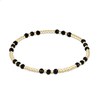 enewton - Faceted Onyx Joy Gem 3mm Bracelet available at Be Charmed