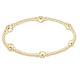enewton Purpose Gold 5mm Bracelet featuring gleaming 14kt gold-filled beads on high-performance elastic, available at Be Charmed