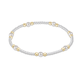enewton Purpose Pearl 4mm Mixed Metal Bracelet – freshwater pearl bracelet with gold and silver bead accents. Available at Be Charmed.
