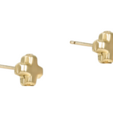 enewton Signature Cross Small Gold Stud Earrings – timeless 14k gold-filled cross design. Available at Be Charmed.