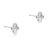 enewton Signature Cross Small Sterling Stud Earrings – sterling silver cross design. Available at Be Charmed.