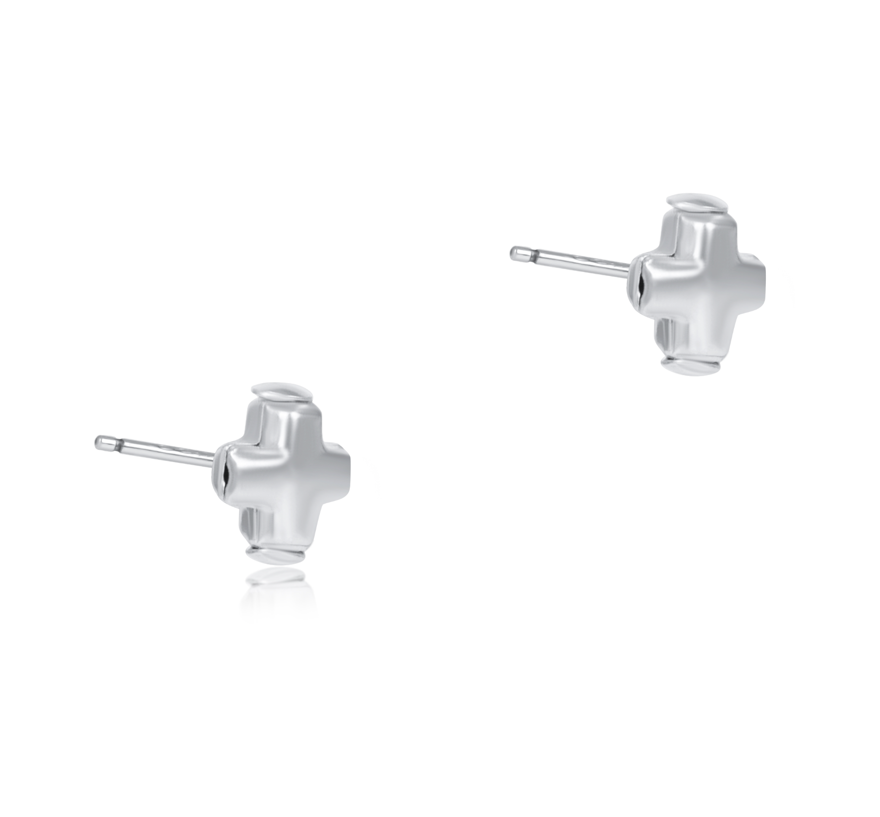 enewton Signature Cross Small Sterling Stud Earrings – sterling silver cross design. Available at Be Charmed.