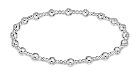 enewton Silver bracelet on a white background. Available at Be Charmed