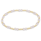 enewton 3 mm Together Pearl Bracelet featuring freshwater pearls and 14kt gold-filled beads, available at Be Charmed