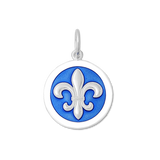 LoLa Periwinkle Medium Pendants  Fleur De Lis 