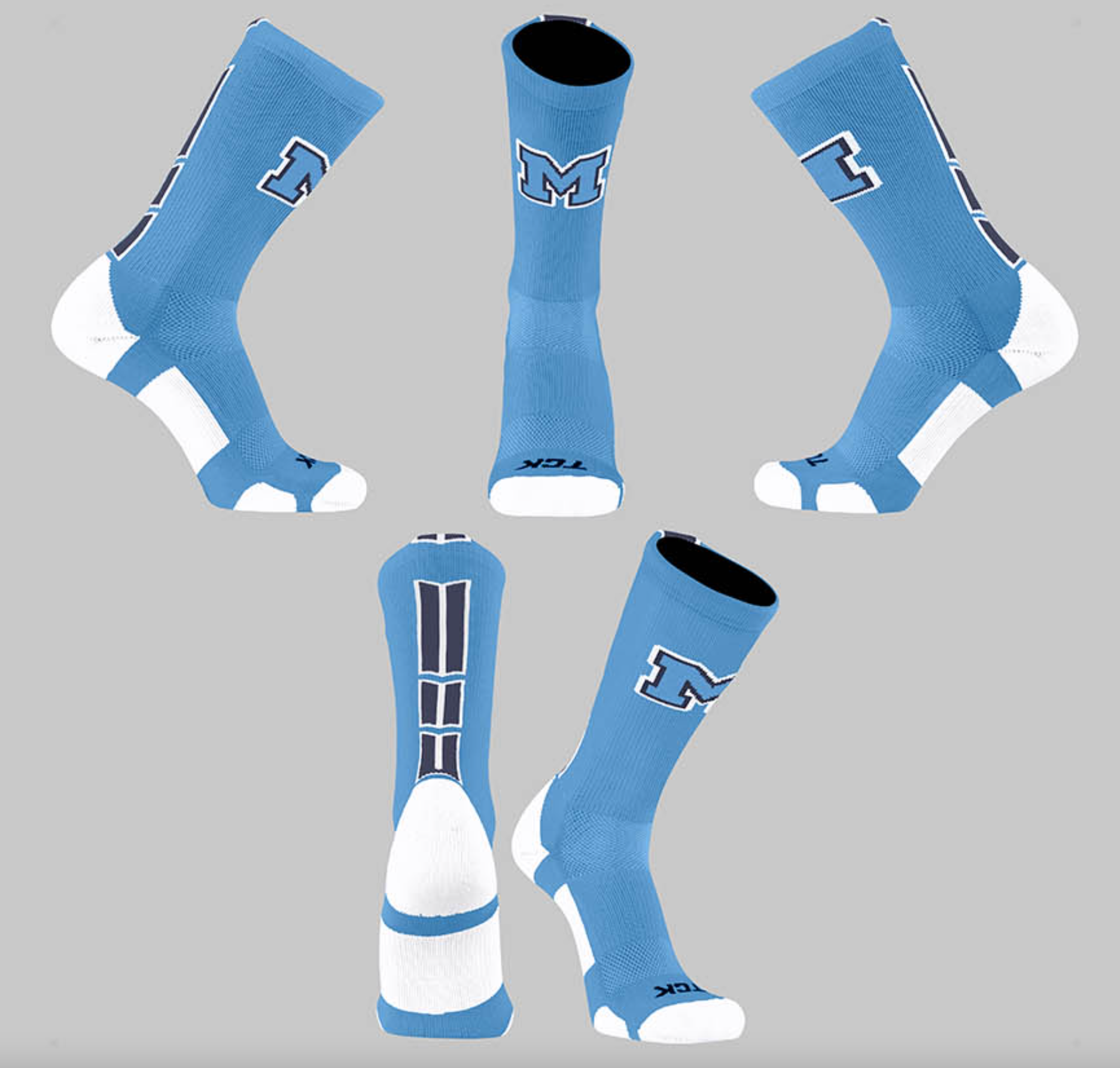 TCK - Light Blue Medfield Crew Socks