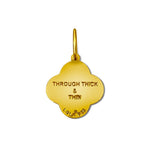 Gold Lola Friendship Tag Pendant Back