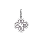Silver Lola Friendship Tag Pendant Front