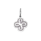 Silver Lola Friendship Tag Pendant Front