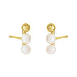 Gold FYB Chelsea Climber Studs 18k gold-plated sterling silver – Available at Be Charmed