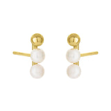 Gold FYB Chelsea Climber Studs 18k gold-plated sterling silver – Available at Be Charmed