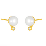 fyb Gold Isadore Pearl Studs