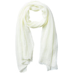 Ivory insect shield scarf on a white background. Available at Be Charmed