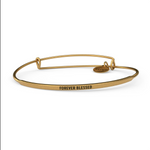 &LIVY Gold POSY Bangle Forever Blessed Bracelet