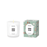 Homesick 'Book Club' candle and packaging on a white background. Available at Be Charmed. 