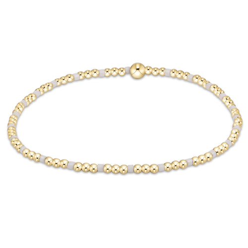 enewton White Hope Sincerity Pattern 2mm Bead Bracelet