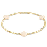 enewton - Off White Signature Cross  Bracelet  Gold 2mm