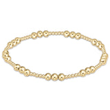 enewton Classic Joy Pattern 4mm Bead Bracelet Gold