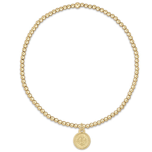 enewton Small Gold Disc Gold 2mm Bracelet Blessing 