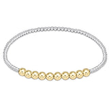 enewton - Mixed Metal 4mm Classic Blissful 2mm Bead Bracelet