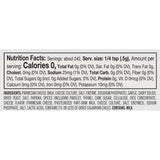 Nutrition facts label for Kick in the Pants Seasoning with zero calories per serving. Available at Be Charmed