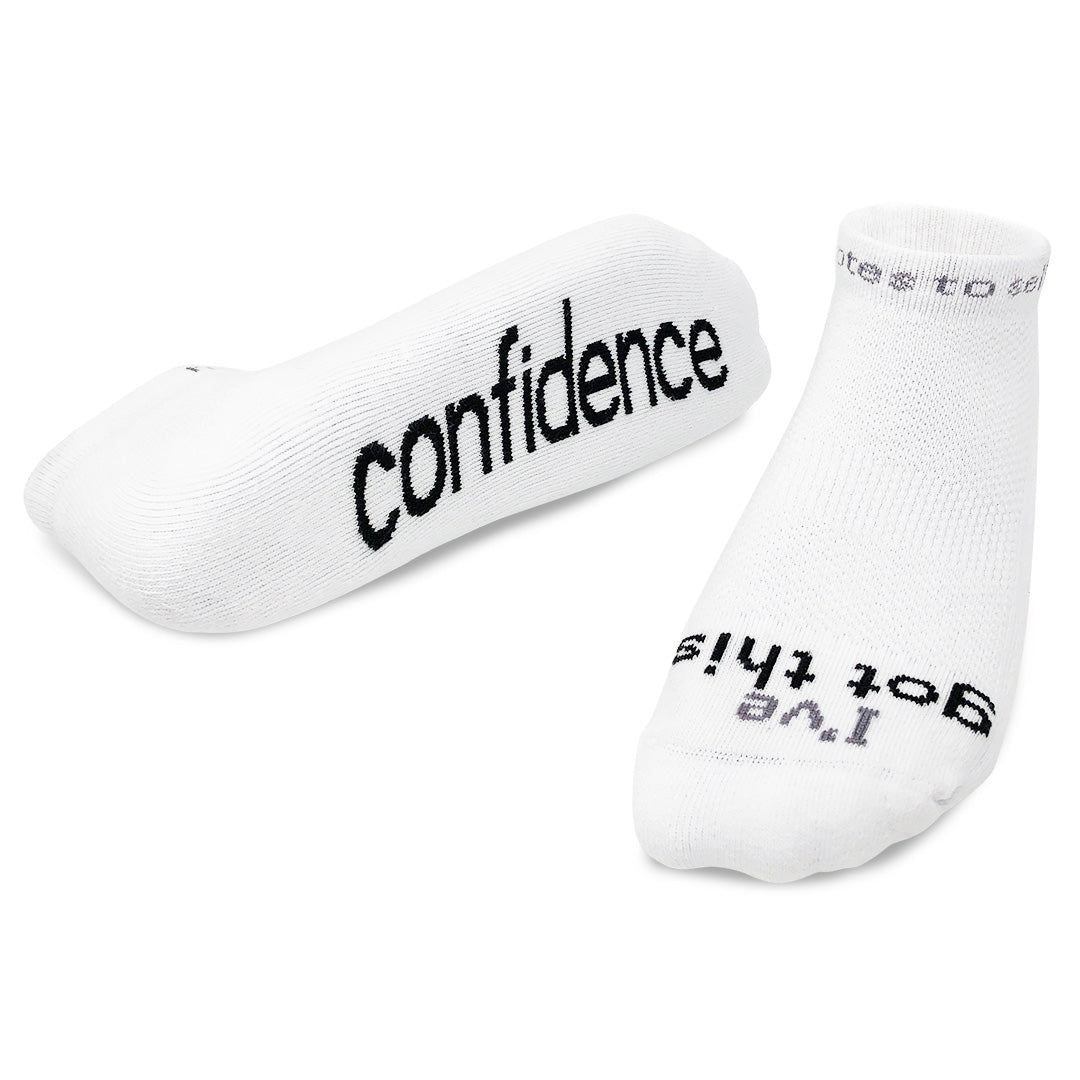 Notes To Self Confidence I've Got This Socks White