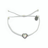 Pura Vida - Mermaid Heart Bracelet Silver - White
