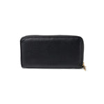 Kedzie Black Eclipse Zip-Around Clutch