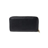Kedzie Black Eclipse Zip-Around Clutch