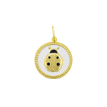 Lola Ladybug Gold Alpine White Pendant 