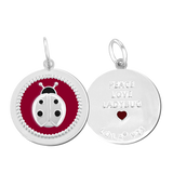 Lola Silver Ruby Ladybug Pendant 