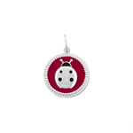 Lola Silver Ruby Ladybug Pendant 